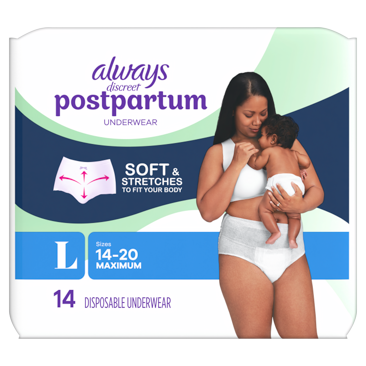 Postpartum Underwear XL/XXL | Always Discreet