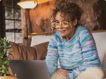 Woman on her laptop