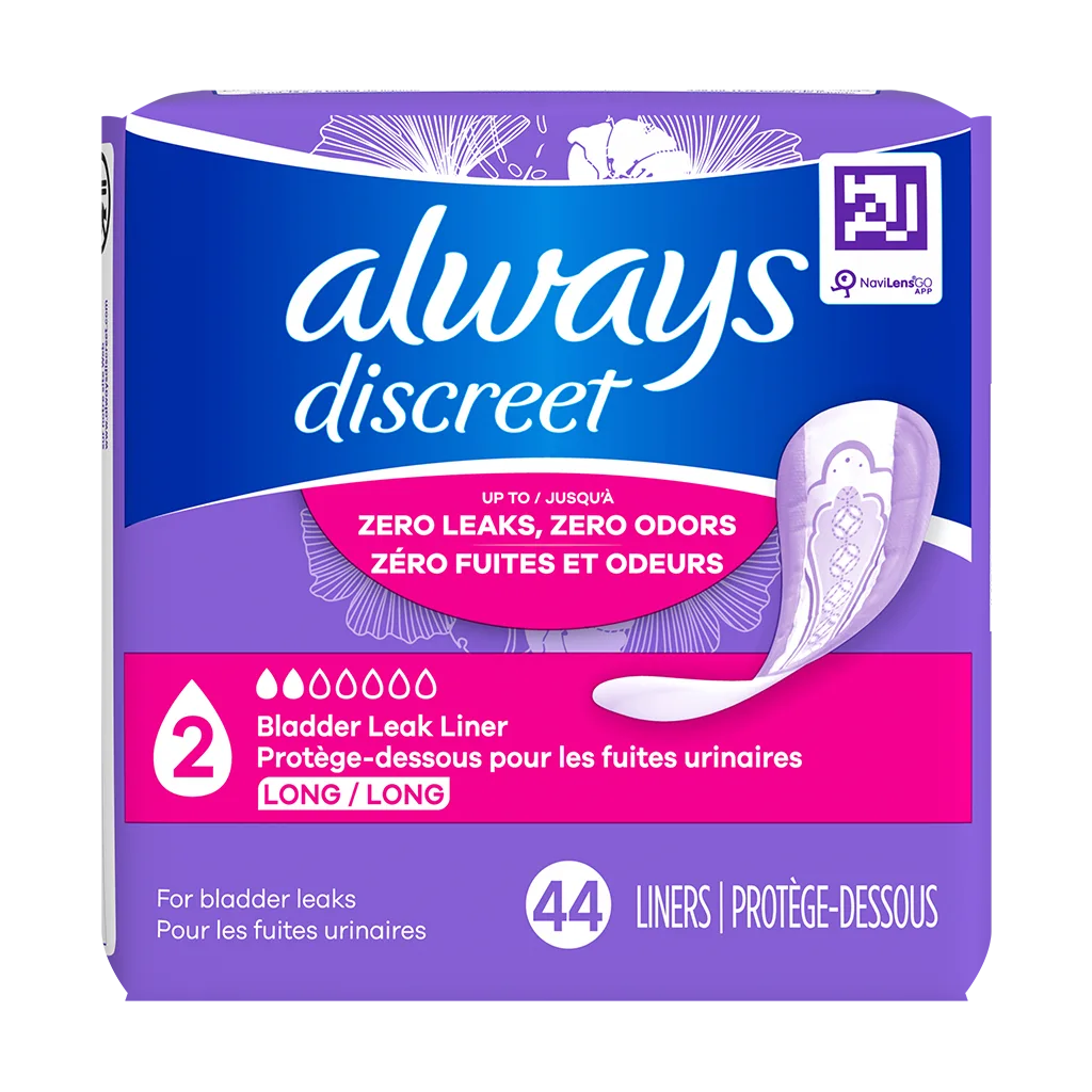 Always Discreet Very Light Long Liners 44ct