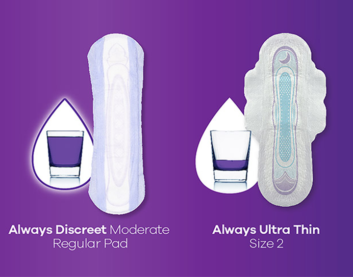 Incontinence & Adult | Always Products Protection Discreet
