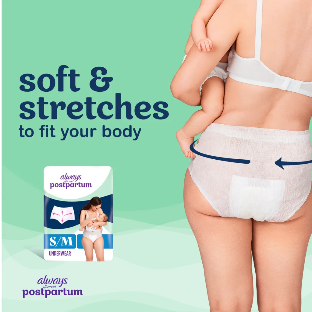 Always Discreet Postpartum soft & streches