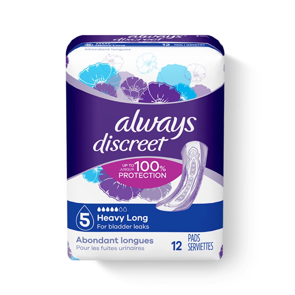 Always Discreet Heavy Long Pads - 5 Drops | Always Discreet