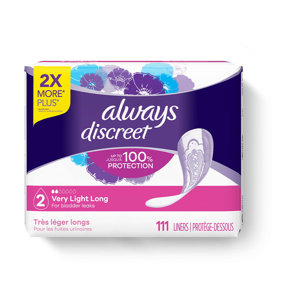 Always Discreet Very Light Long Liners - 2 Drops