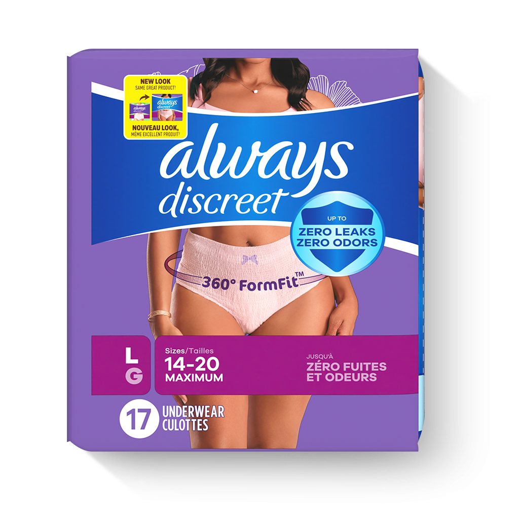 Always Discreet Boutique Incontinence & Postpartum Underwear for Women  Maximum Small/Medium Rosy, 12 count - King Soopers