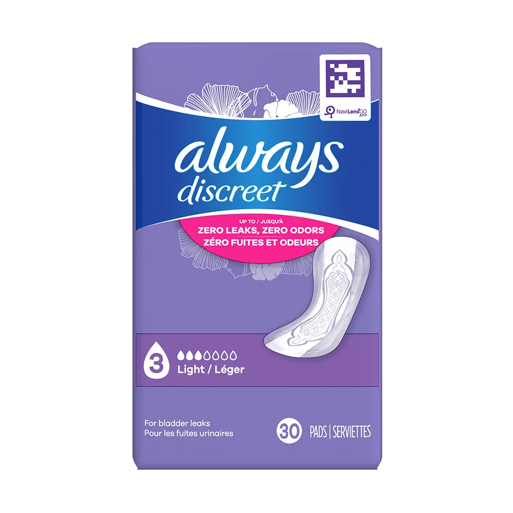 Always Discreet Light Pads 30 ct