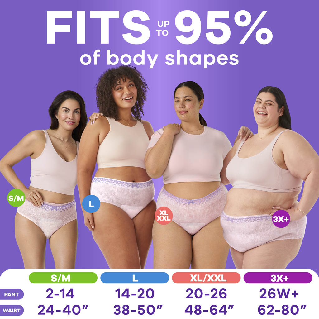 Always Discreet Maximum Protection Underwear - 3X+ | Always Discreet
