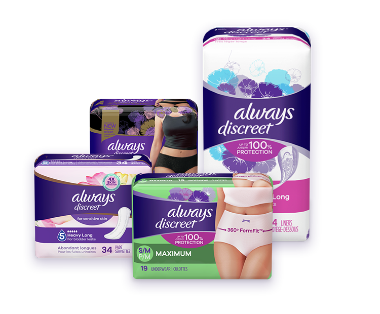P&G launches Always Discreet Boutique line of bladder leak