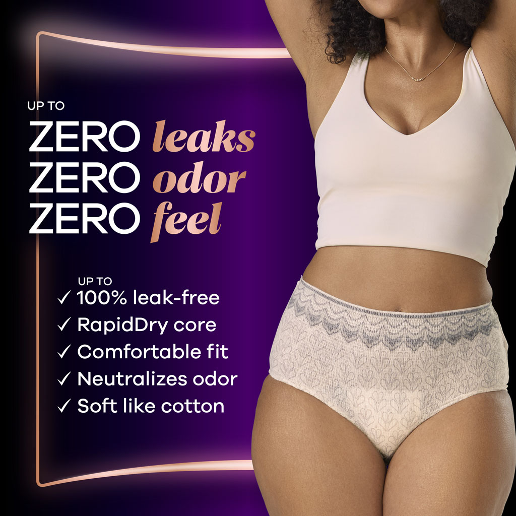 Always Discreet Boutique, Incontinence Underwear, Peach - XL Always Discreet Boutique, Incontinence Underwear, Peach - XL