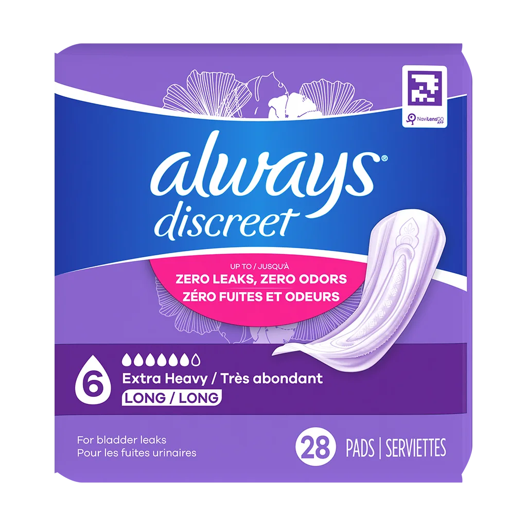 Always Discreet Extra Heavy Long Pads 28ct