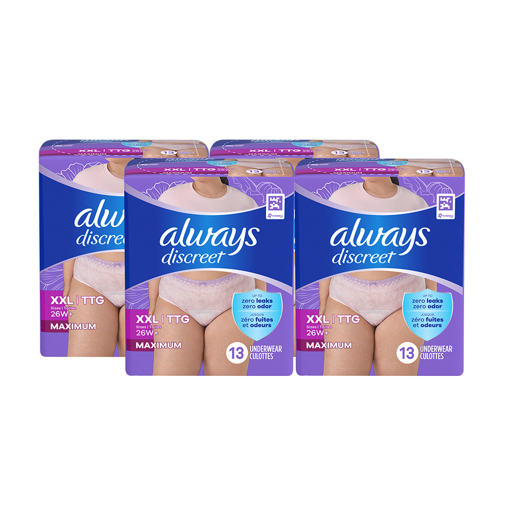 Always Discreet Maximum Protection Underwear - XXL | Always Always Discreet Maximum Protection Underwear - XXL | Always