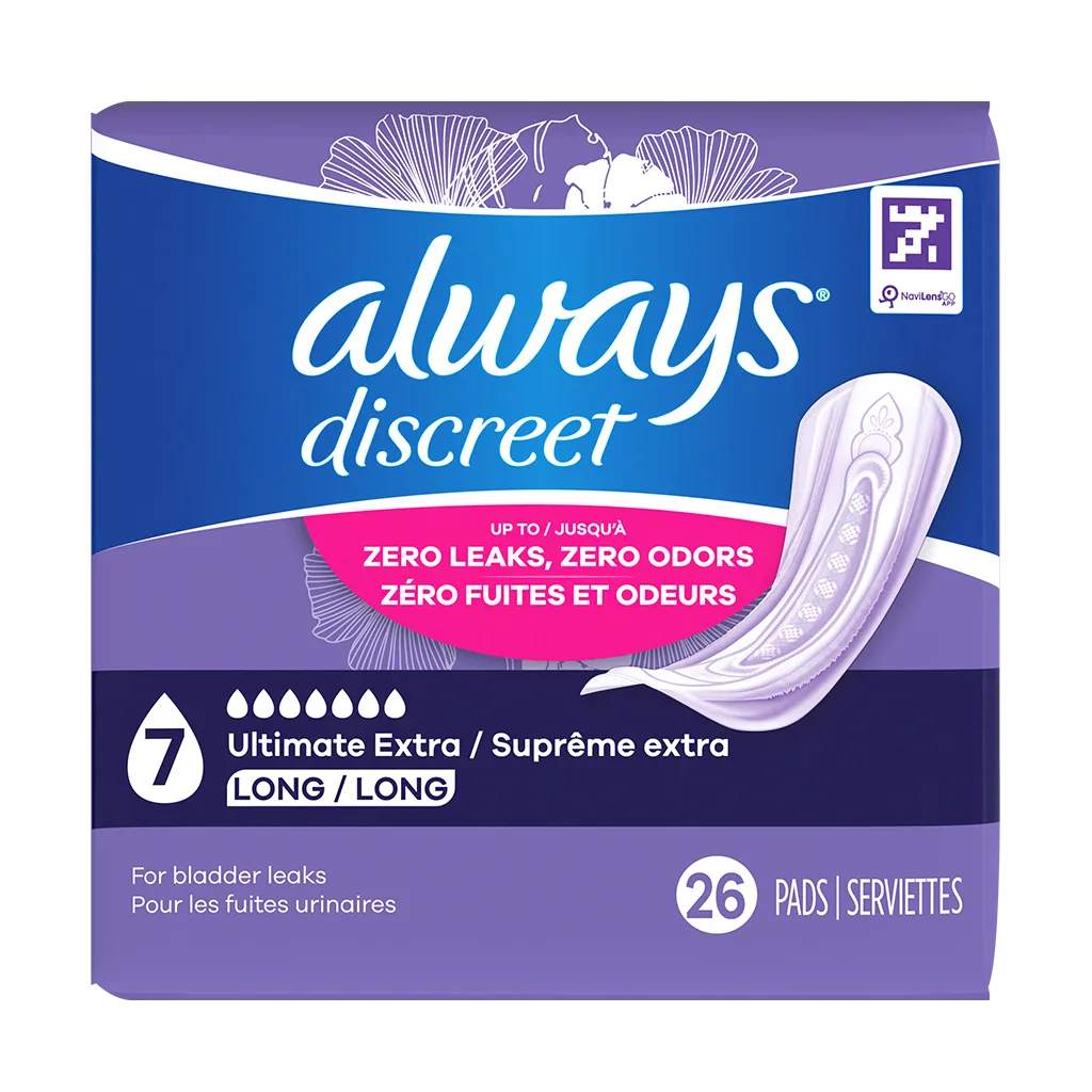 Always Discreet Ultimate Extra Protect Postpartum Incontinence Pads 26ct