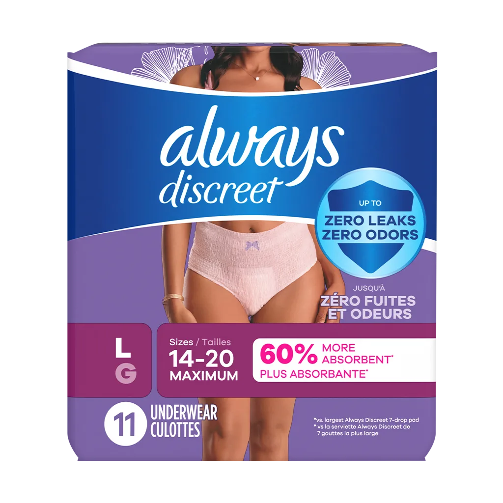 Always Discreet Maximum Protection Underwear 11ct