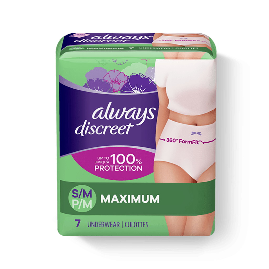 Amazon.com: Wearever 3-Pack Women's Maximum Absorbency Reusable Bladder  Control Panties Black Small (Fits Hip: 35-37