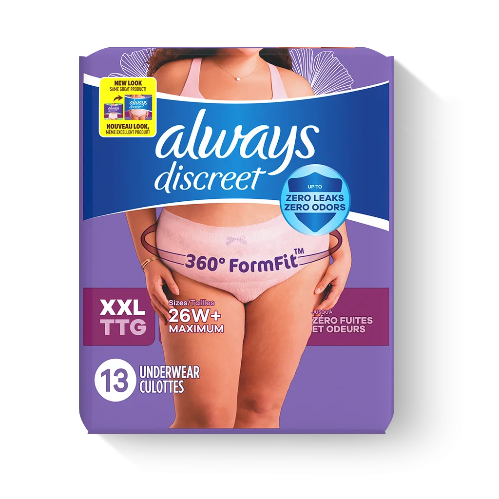 Always Discreet Adult Incontinence & Postpartum Underwear for