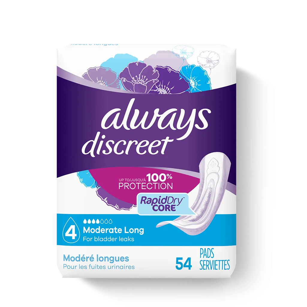 Always Discreet Long Incontinence Pads