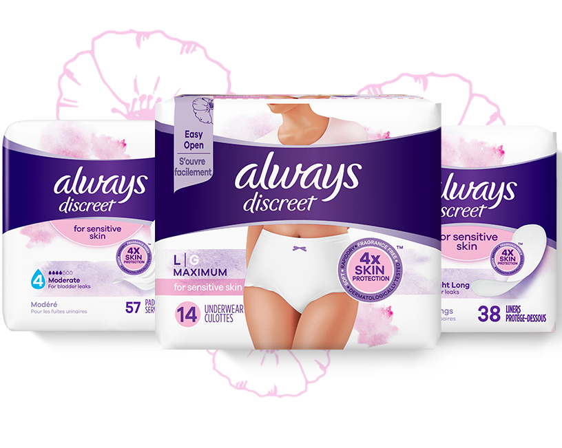Adult Incontinence Products & Protection Always | Discreet