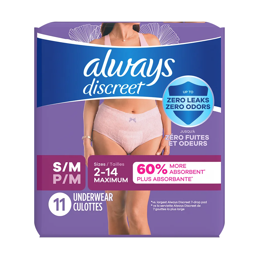 Always Discreet Maximum Protection Underwear, 11ct