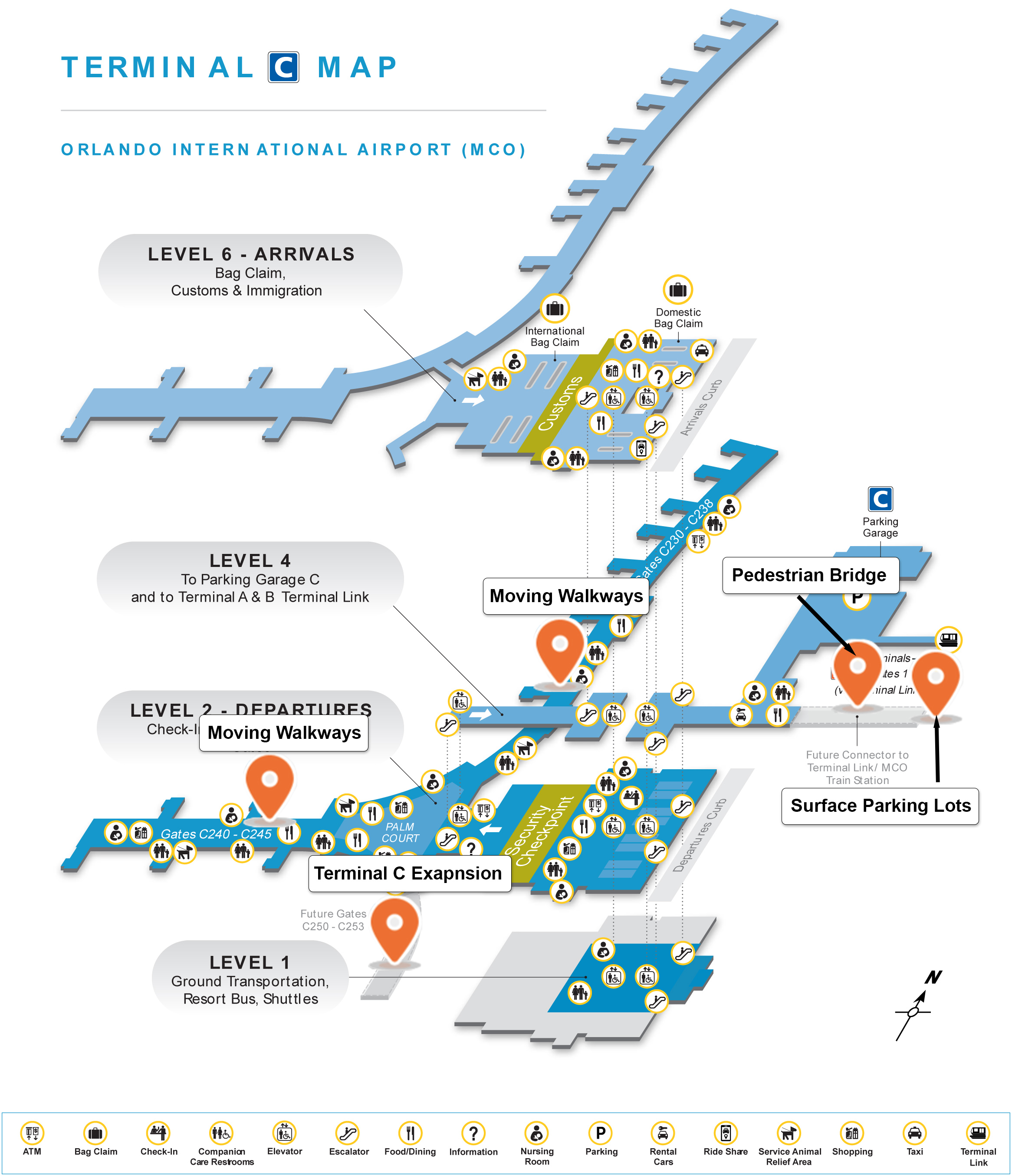 MCO-Terminal-C-Map-with-Orange-Markers-v2