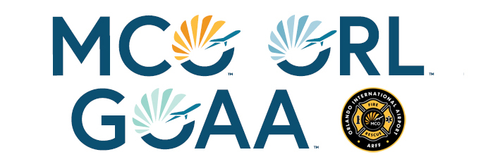 MCO, ORL, GOAA, and ARFF logos.