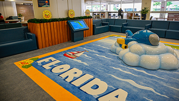 Family zone area at Terminal A on level 1.
