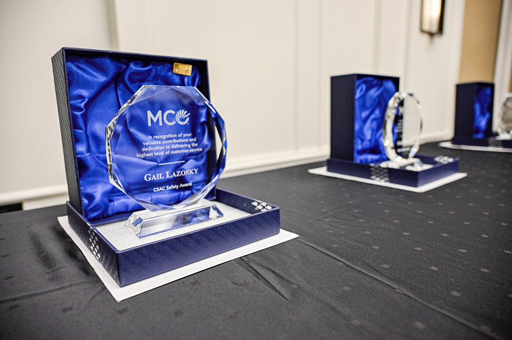 2024 Employee Recognition Brunch photo of awards.