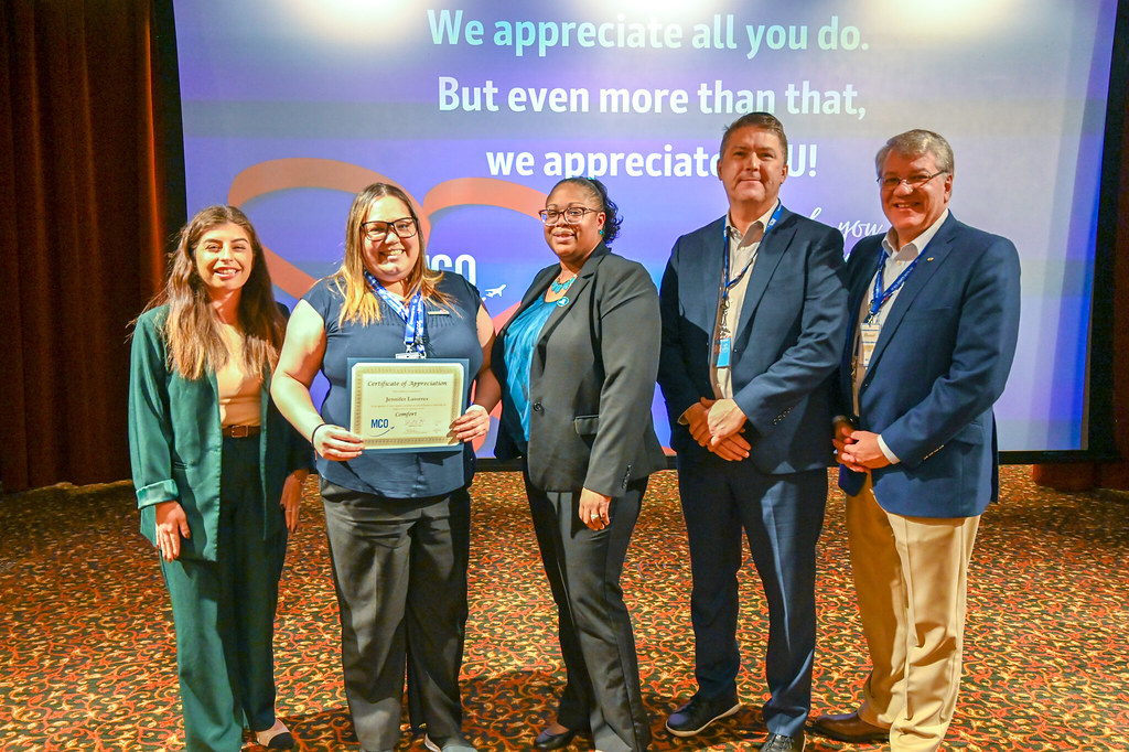 January 2024 Employee Recognition Brunch group photo with Kevin J. Thibault, GOAA CEO.