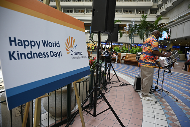 2025 World Kindness Day photo of a man playing steel drums.