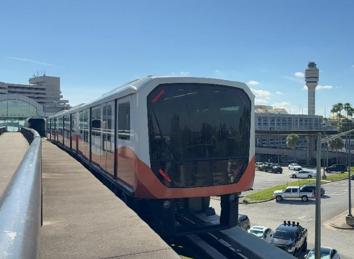 White-Orange-Gate-Link-Tram-photo