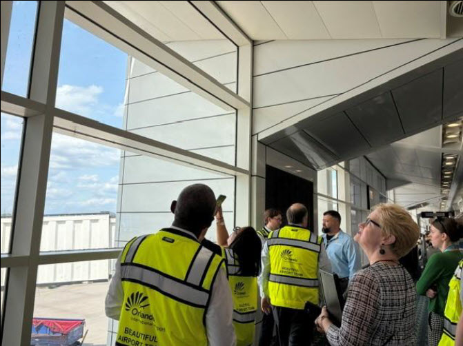 BAT members survey the terminals for improvements.