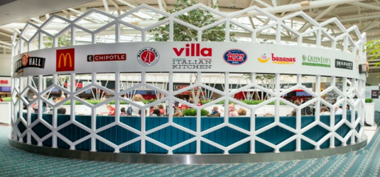 MCO concessions eating area.