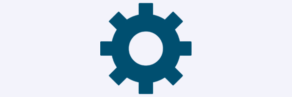MCO Cares Ease Team. Gear icon.