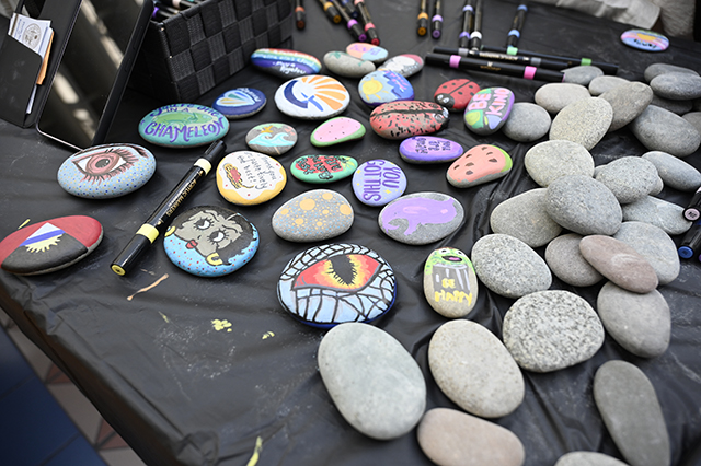 2025 World Kindness Day photo of painted rocks on a table. One rock says, "You Got This."