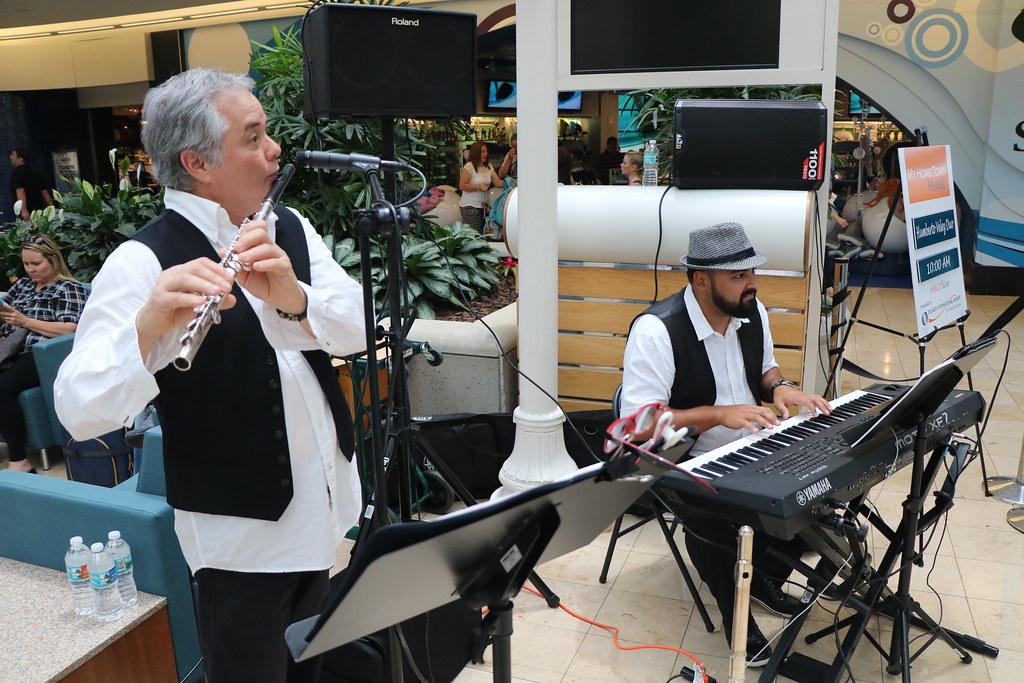 Humberto Velez Duo June 2017 playing instruments at MCO.