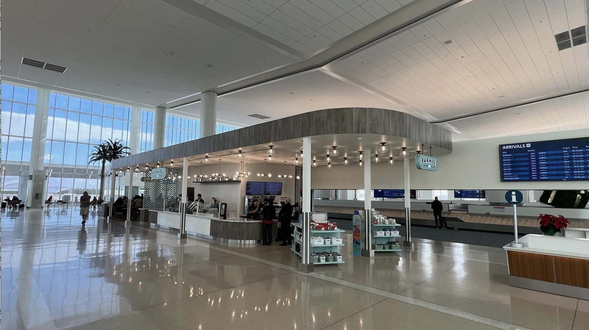 Barnies concession inside Terminal C.