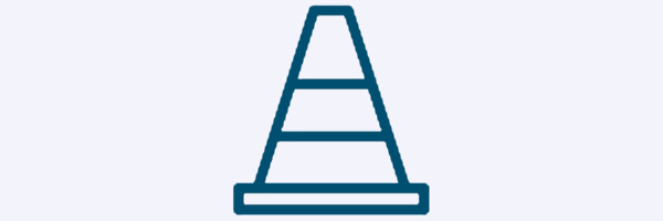 MCO Cares Safety Team. Cone icon.