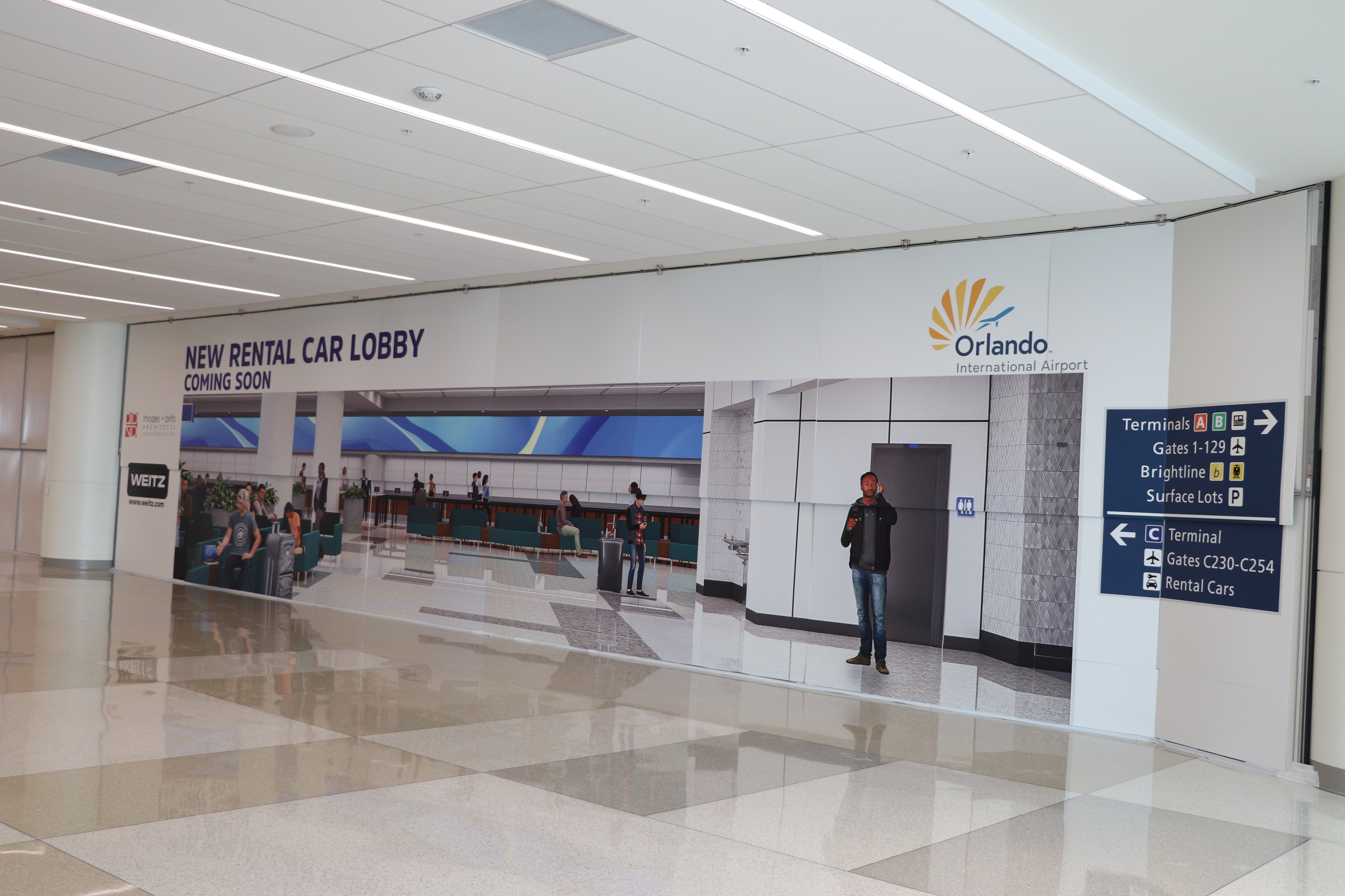 Rental Car Lobby Coming Soon