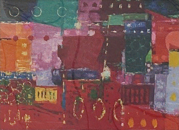Artist: Ummarid “Tony” Eitharong
Details: 2025, acrylic paintings on watercolor paper 
Collection: GOAA Art Collection
Location: Pedestrian Bridge, between Terminal C and Train Station