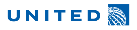 United Airlines logo.