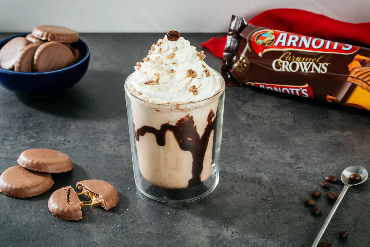 Hero Image Recipe Arnott’s Caramel Crown Iced Coffee