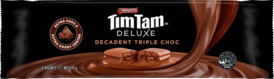 Image of Tim Tam Deluxe Triple Chocolate Biscuit