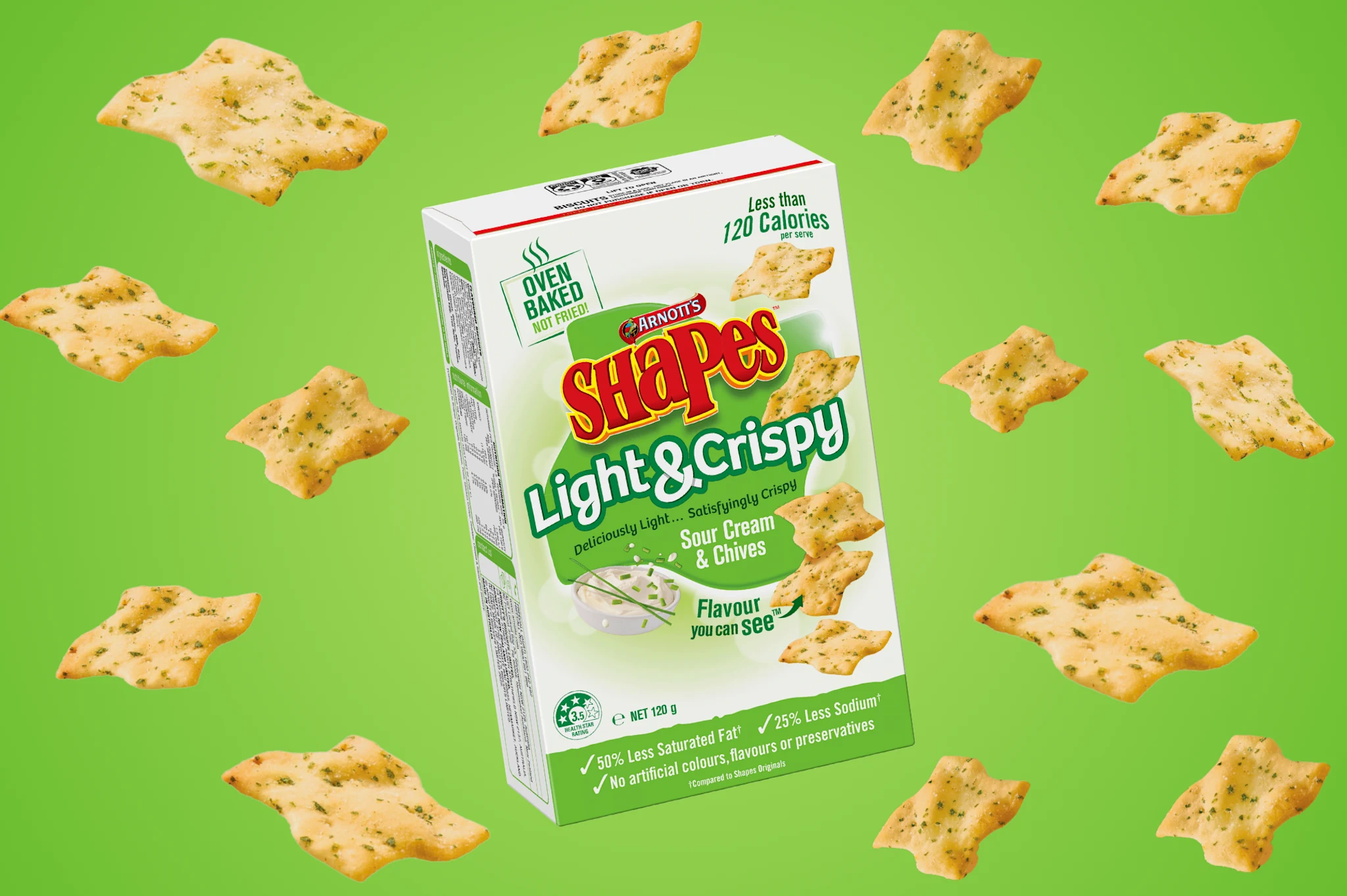 Shapes Light & Crispy Sour Cream Chives