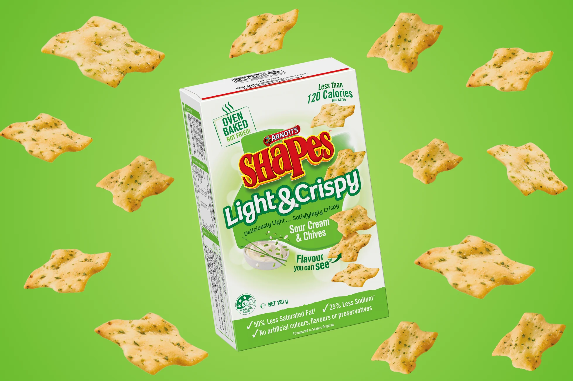 Shapes Light & Crispy Sour Cream Chives