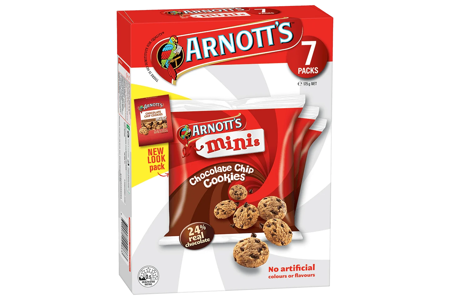 Arnott's Minis Chocolate Chip Cookies 7 Pack