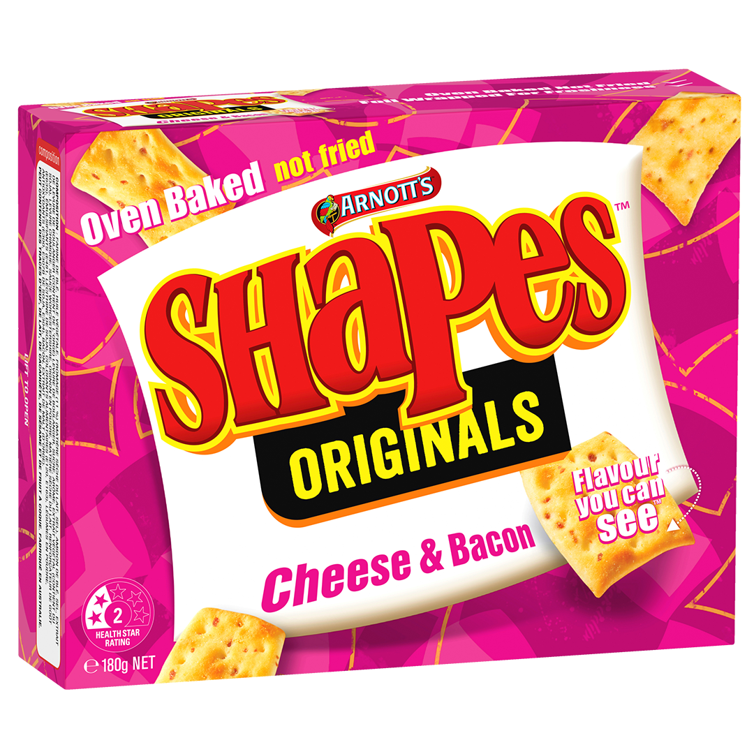 Shapes Original Cheese & Bacon