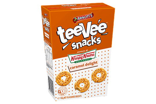 teeVee snacks Arnott's x Krispy Kreme Caramel Delight