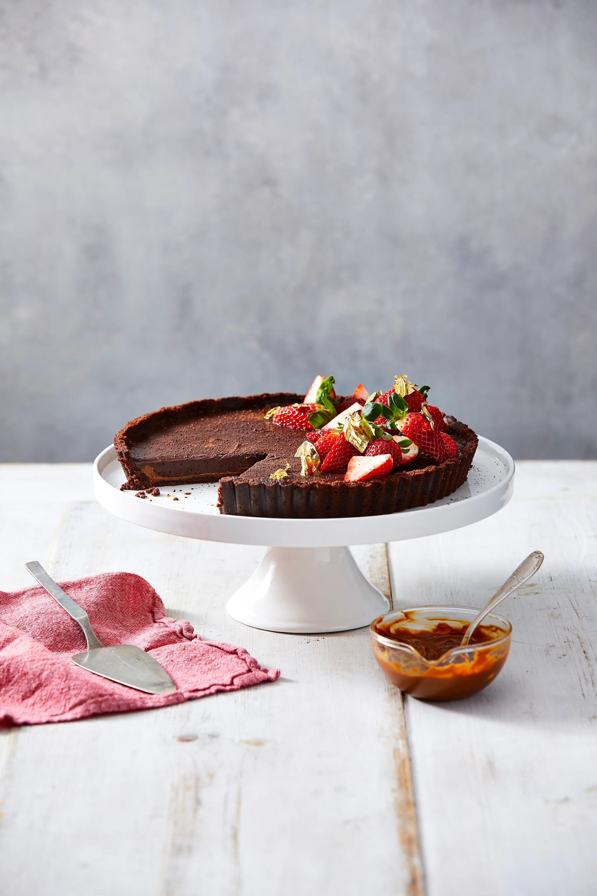 Hero Image Recipe Arnott's Choc Ripple, Caramel and Ganache Tart