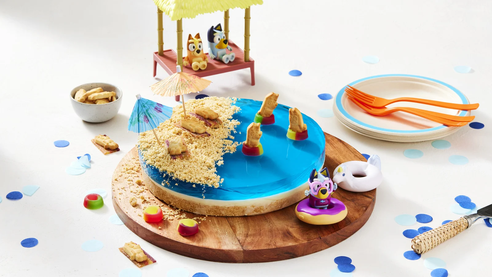 Hero Image Recipe Arnott’s Bluey Pool Cake 