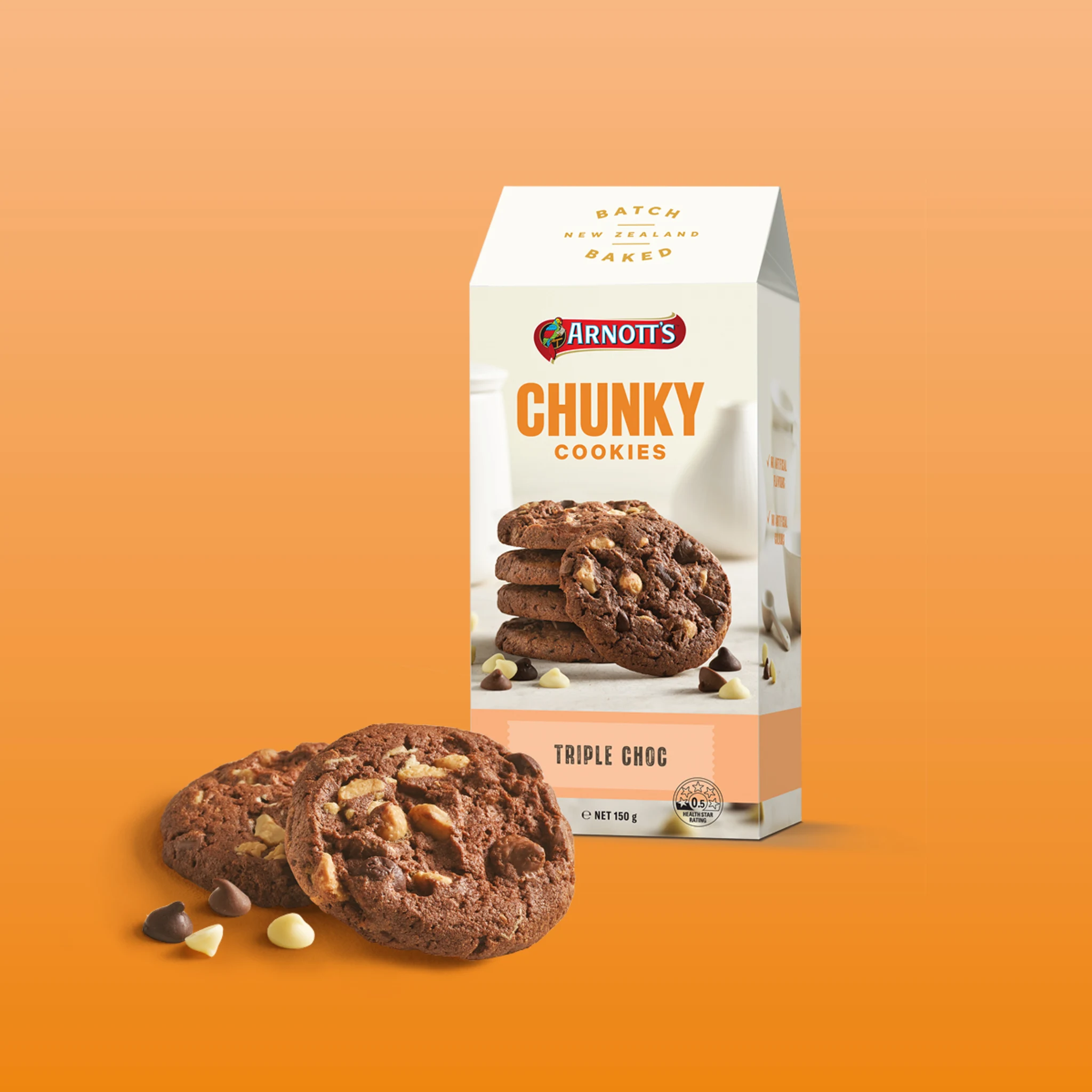 Chunky Triple Choc Cookies