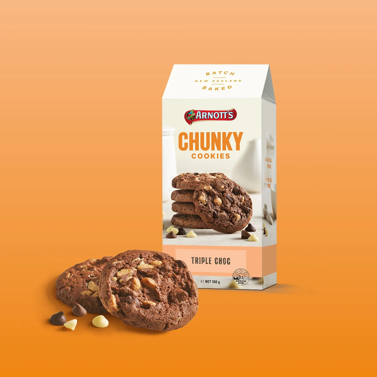 Hero Image Recipe Chunky Triple Choc Cookies