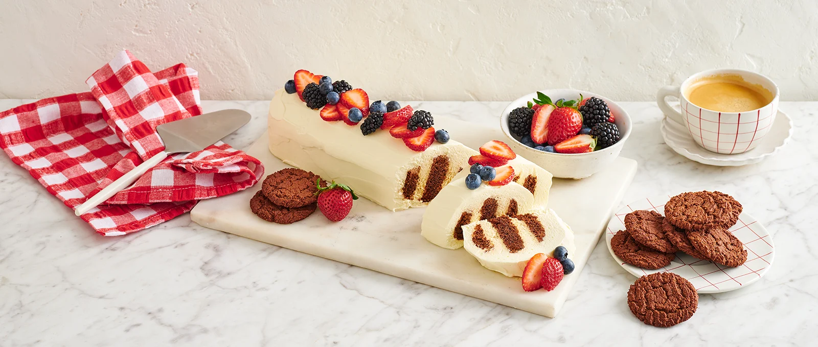 Hero Image Recipe  Classic Choc Ripple Log